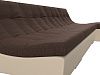 Угловой модульный диван Монреаль (коричневый\бежевый цвет)