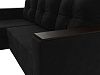Угловой диван Атланта Лайт Б/С левый угол (черный цвет)
