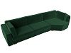 Угловой диван Лига-026 правый угол (зеленый)