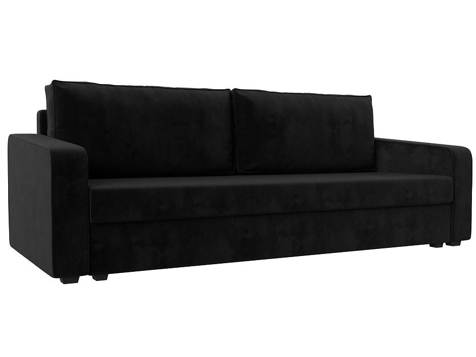 Прямой диван Лига-009 (черный)