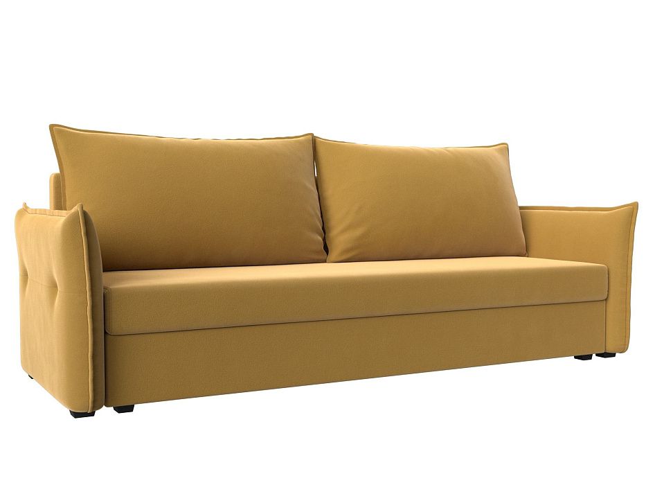 Прямой диван Лига-004 (желтый цвет)