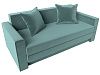 Прямой диван Лига-012 (бирюзовый цвет)