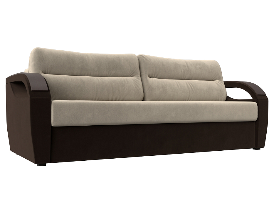 Прямой диван Форсайт (бежевый\коричневый цвет)