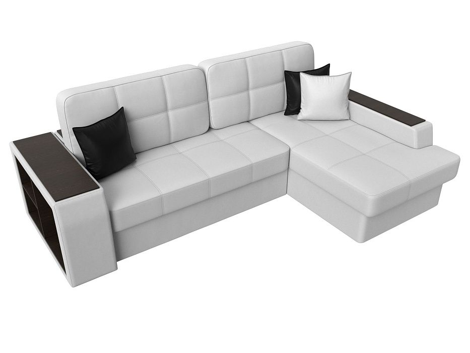 Диван угловой Брюссель правый угол (белый\черный) Диван угловой Брюссель правый угол (белый\черный)