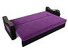 Прямой диван Меркурий Лайт (фиолетовый\черный цвет)