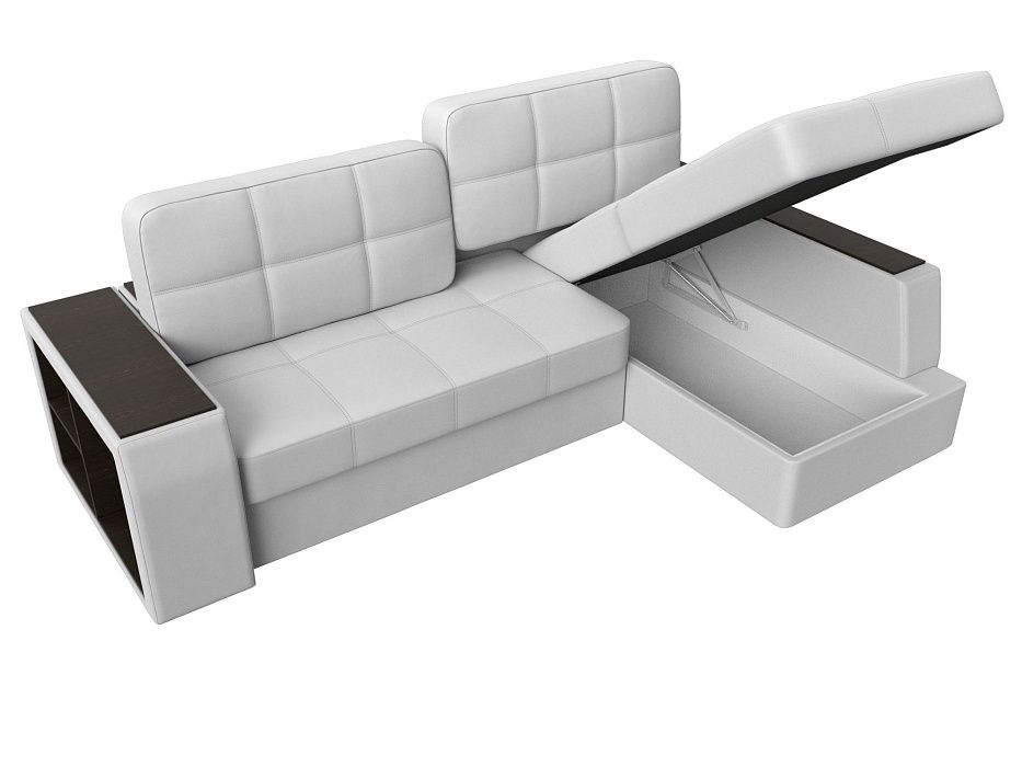 Диван угловой Брюссель правый угол (белый\черный) Диван угловой Брюссель правый угол (белый\черный)