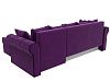 Угловой диван Рейн правый угол (фиолетовый цвет)