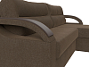 Угловой диван Форсайт правый угол (коричневый цвет)