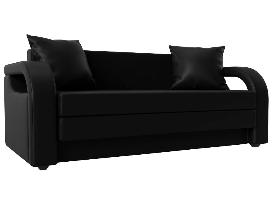 Прямой диван Лига-014 (черный)