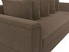 Прямой диван Лига-005 (коричневый цвет)