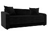 Прямой диван Лига-013 (черный цвет)