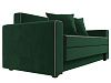 Прямой диван Лига-012 (зеленый\коричневый цвет)